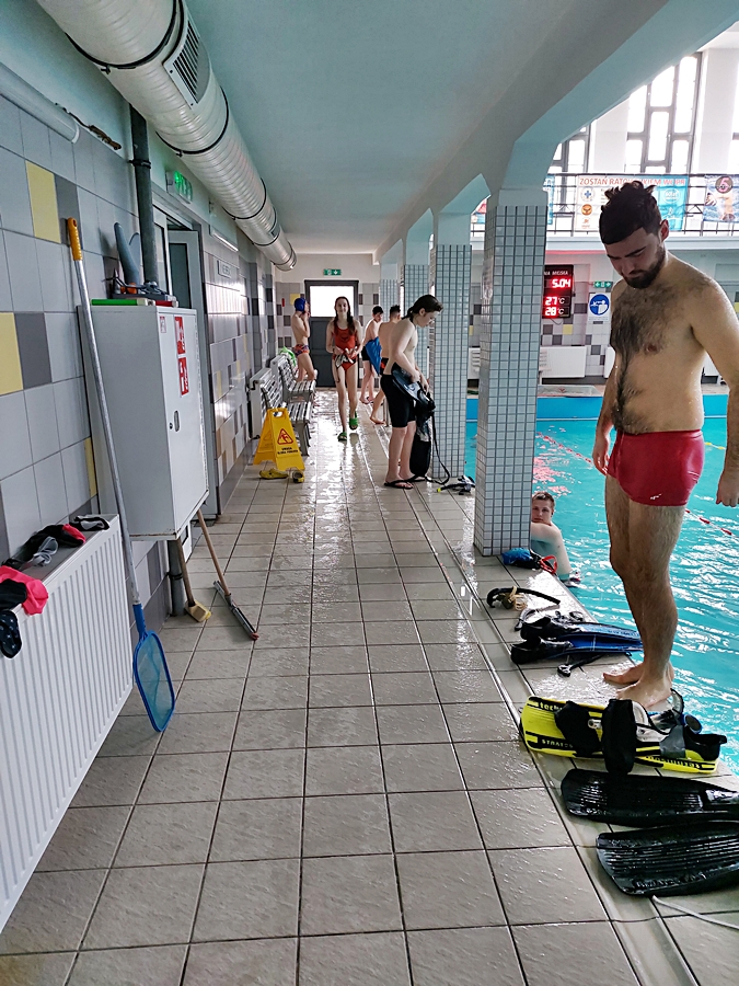 Hokej pod wodą Walenie Siemianowice Śląskie Trening 5 IV 2025